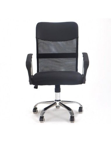Sillón de oficina COVER, malla y tejido mesh negro