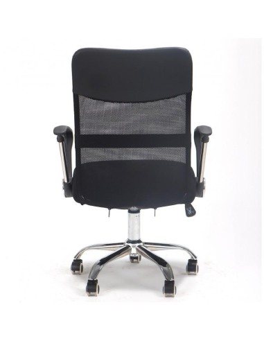 Sillón de oficina COVER, malla y tejido mesh negro