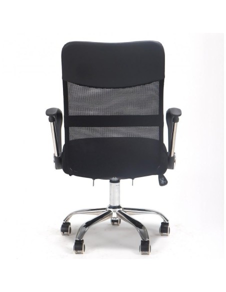 Sillón de oficina COVER, malla y tejido mesh negro