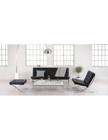 Ottoman Barcelona similpiel negro