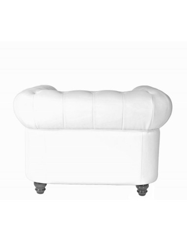 Sillón CHESTER, similpiel blanco