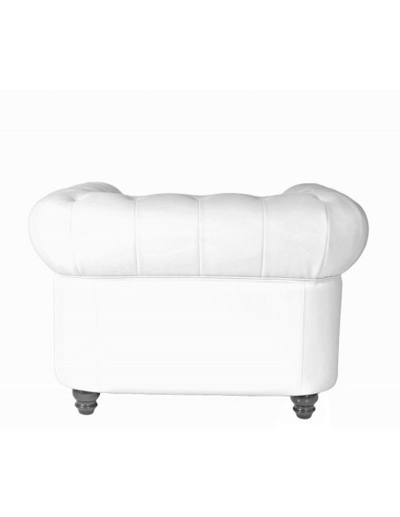 Poltrona CHESTER, imitação pele branco