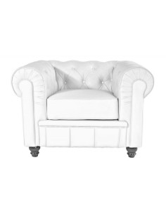 Sillón CHESTER, similpiel blanco 2