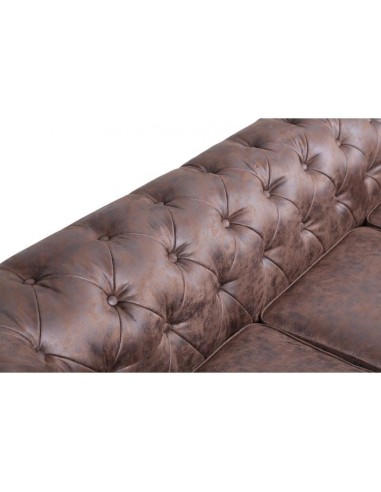 Sofá CHESTER, 3 lugares, couro sintético...