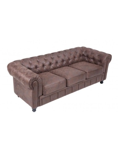 Sofá CHESTER, 3 lugares, couro sintético...