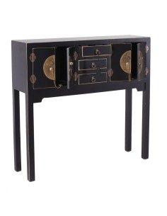 Consola TAO Oriental 95 x 26, 4 portas e 3 gavetas, preto... 2