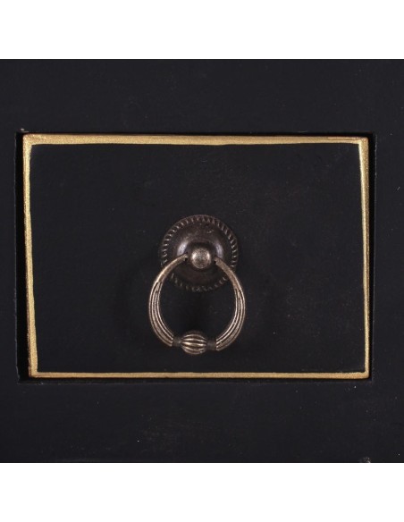 Consola TAO Oriental 95 x 26, 4 portas e 3 gavetas, preto e dourado