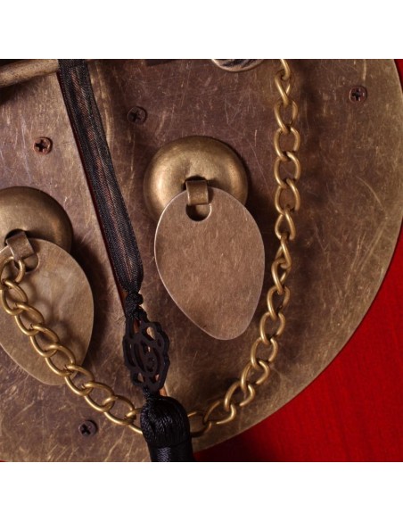 Consola TAO Oriental 95 x 26 cm, 4 portas e 3 gavetas, vermelho.