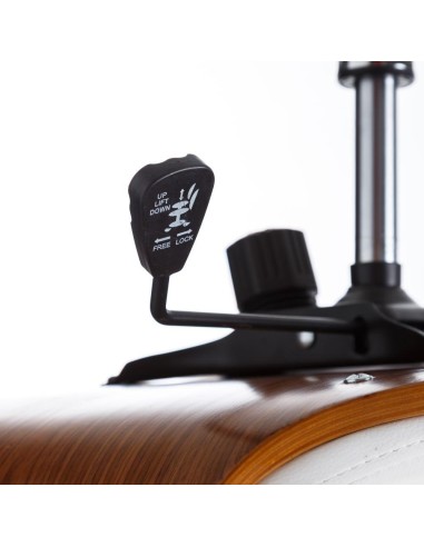 Silla de escritorio Madai de polipiel negro y...