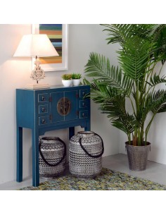 Consola Oriental TAO 63 x 26 cm, 2puertas y 6 cajones... 2