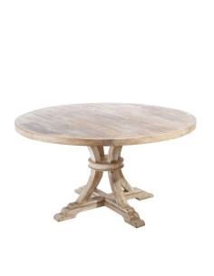Mesa de jantar redonda NIRAJ 150, madeira maciça em...
