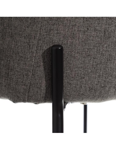 Silla con brazos Nadya tela gris o beige y...