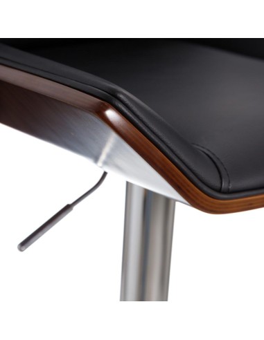 Banqueta giratória EAMY 65/86 cm, couro...