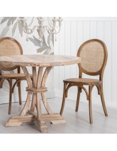 Silla DORIAN de madera maciza de abedul y asiento de... 2