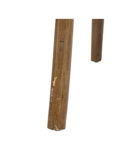 Silla DORIAN de madera maciza de abedul y asiento de ratán natural.