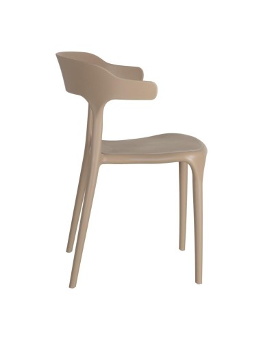 Silla ANIA APILABLE de POLIPROPILENO color Beige.