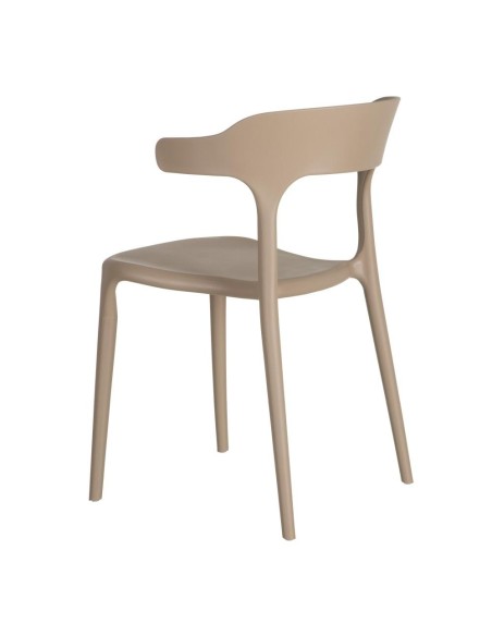 Silla ANIA APILABLE de POLIPROPILENO color Beige.