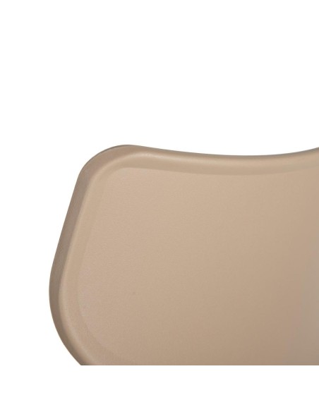Silla JACOP de POLIPROPILENO color Beige, APILABLE.