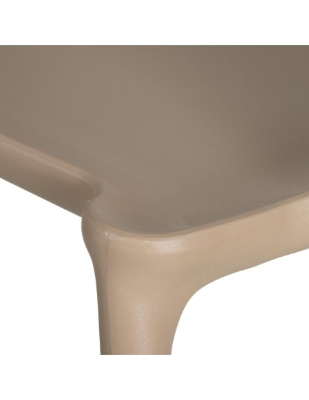 Silla JACOP de POLIPROPILENO color Beige, APILABLE.