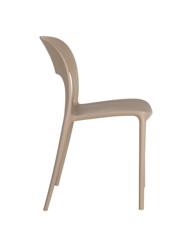 Silla MORELLA de POLIPROPILENO en color Beige,...