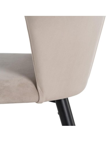 Banqueta Ciselia 72 cm, em veludo cinza e...