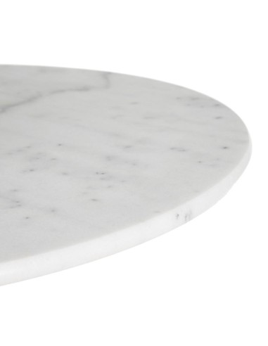 MESA COMEDOR BLANCO-NEGRO METAL-MÁRMOL 80 X 80...