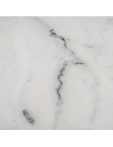 MESA COMEDOR BLANCO-NEGRO METAL-MÁRMOL 80 X 80...