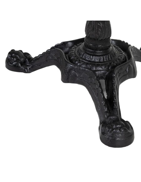 MESA COMEDOR BLANCO-NEGRO METAL-MÁRMOL 80 X 80 X 71 CM