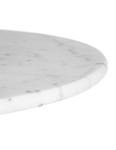 Mesa SHANELLE de mármol blanco y patas de...