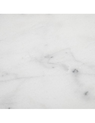 Mesa quadrado SHANELLE em mármore branco e pés...