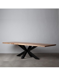 Mesa ARGO 300 x 94 cm, madeira de acácia natural, pernas...