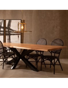 Mesa ARGO 300 x 94 cm, madeira de acácia natural, pernas... 2