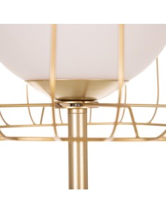 Candeeiro de pé em metal MADALI com acabamento dourado e... 2