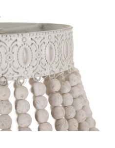 Candeeiro de teto em madeira SINEU branco Ø 40 cm. 2