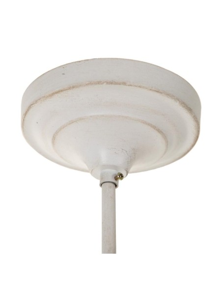 Candeeiro de teto em madeira SINEU branco Ø 40 cm.