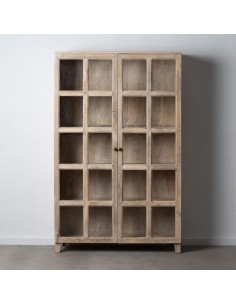 Vitrina SASHI de madera de mango 120 x 40 cm, color...