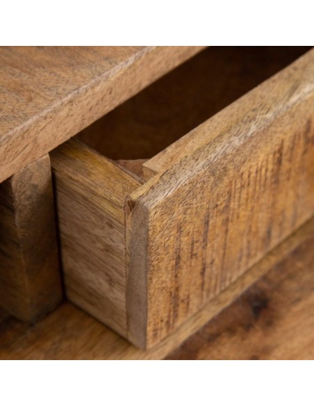 Escritorio Talbot de madera de mango patas de metal negro 120 x 55 cm.