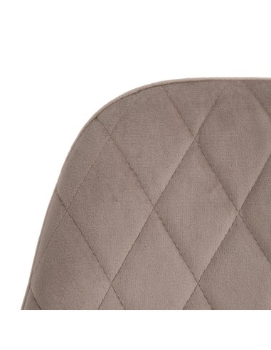 Silla AMINARA de tejido poliester beige y patas...