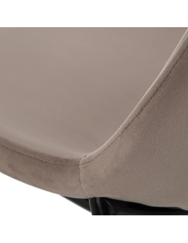 Silla AMINARA de tejido poliester beige y patas...