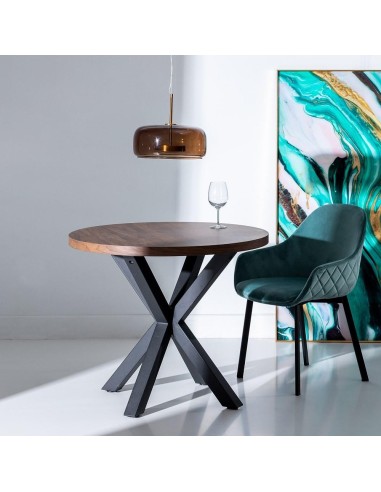 Mesa redonda ARGO em DM e pés de metal preto Ø...