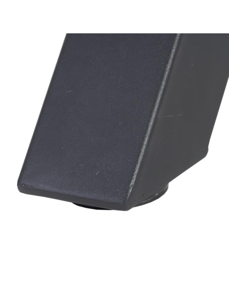 Mesa redonda ARGO de DM y patas de metal negro Ø 90 cm.