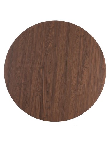 Mesa redonda ARGO de DM y patas de metal negro...