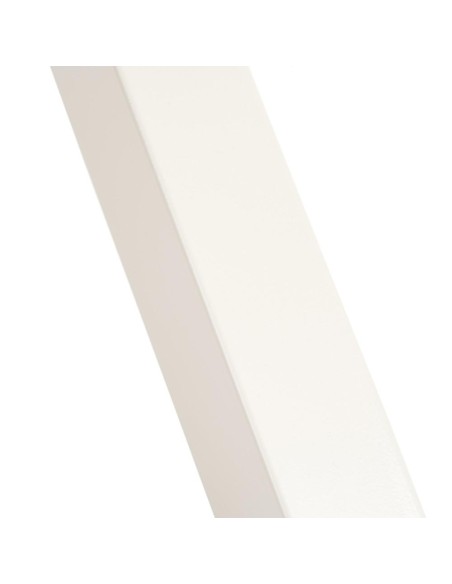 Mesa redonda ARGO de DM y patas de metal blanco Ø 120 cm.