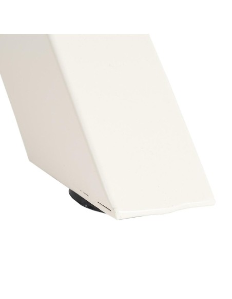 Mesa redonda ARGO de DM y patas de metal blanco Ø 120 cm.