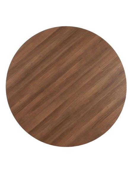 Mesa redonda ARGO de DM y patas de metal blanco Ø 120 cm.