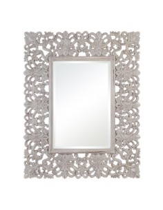 Espelho NERINA 98x 124 cm com acabamento Off-White.