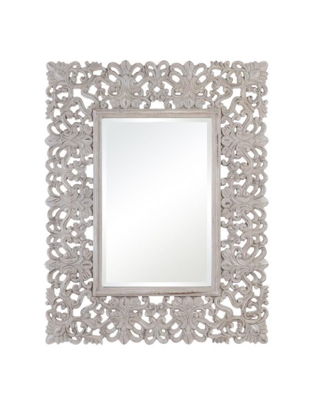 Espejo NERINA 98x 124 cm con acabado Blanco roto.