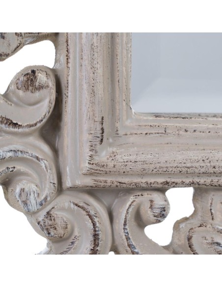 Espejo NERINA 98x 124 cm con acabado Blanco roto.