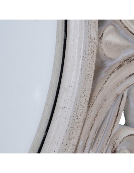 Espejo Place de Ø 80 cm en blanco roto 122,70 X 4,80 X 122,70 cm.