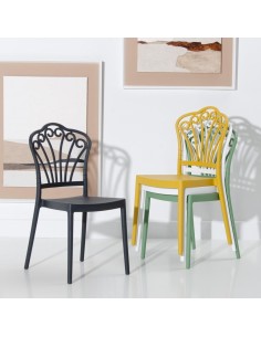 Silla de exterior apilable ISABELLINI de polipropileno... 2